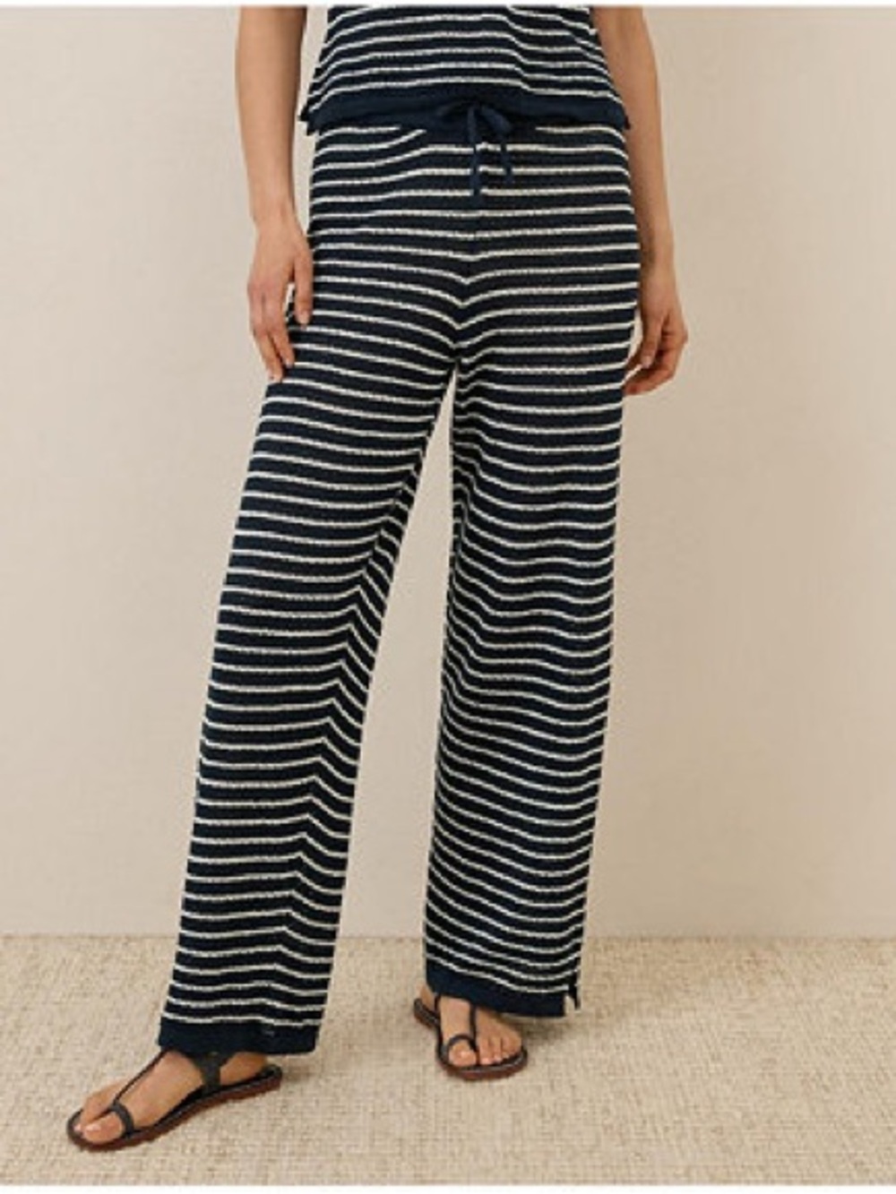 Pact crochet knit pants